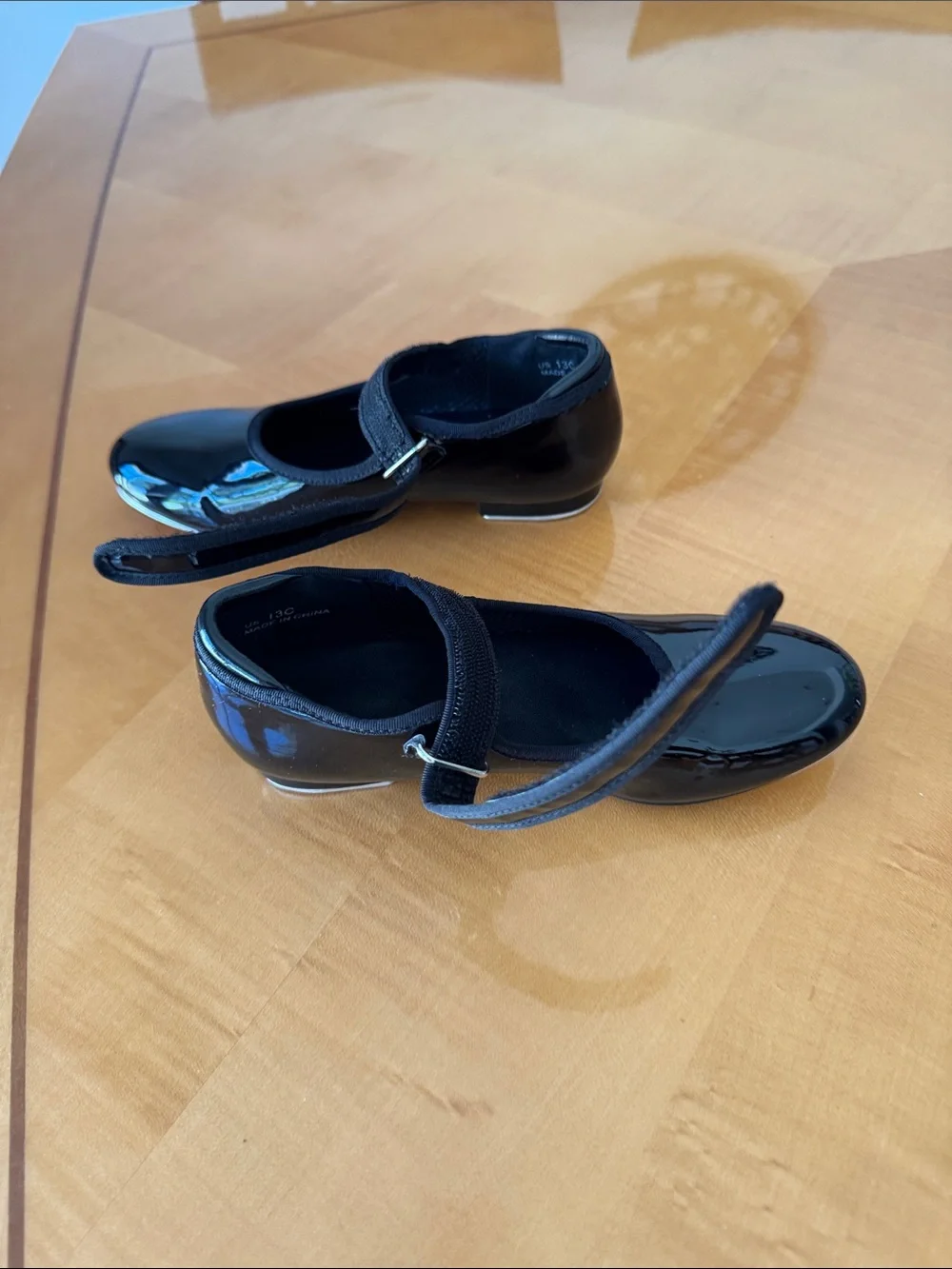 Girls Black Patent Mary Jane Dress Shoes size 13 c